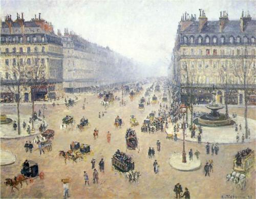 Place du Theatre Francais--Camille Pissarro