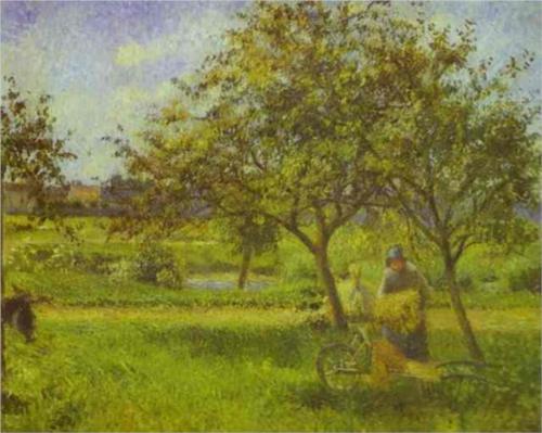 The Wheelbarrow Orchard Pissarro